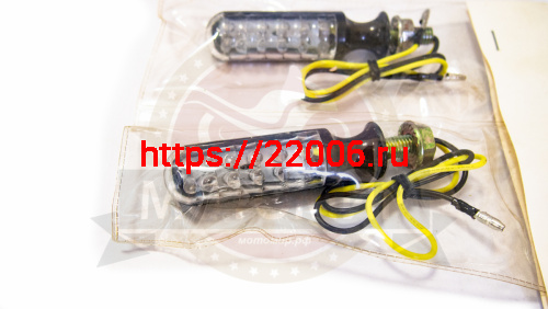 Боковой фонарь (LED) (компл. - 1 пар) QZ-013 черный, маленький цилиндрик фото 2 Боковой фонарь (LED) (компл. - 1 пар) QZ-013 черный, маленький цилиндрик фото 2