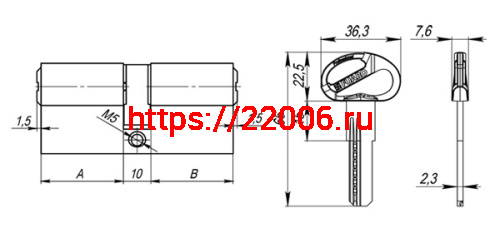 Цилиндровый Fuaro (Фуаро) механизм (D-PRO500/80) D-PRO5000Key80(30+10+40) CP хром 5Key фото 3 Цилиндровый Fuaro (Фуаро) механизм (D-PRO500/80) D-PRO5000Key80(30+10+40) CP хром 5Key фото 3