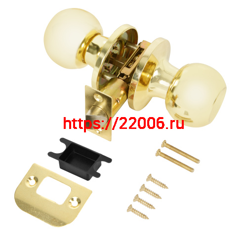 Ручка Punto (Пунто) защелка DK672/BL PB-PS (без фик.) золото фото 2