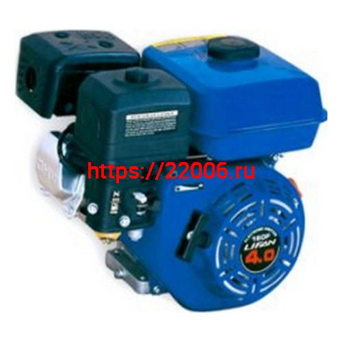 Двигатель 6,5 л.с. 168F-2 Lifan (вал 20 мм, 4.8кВт бензин, для мотоблоков Каскад, Нева, МБ, Луч)
