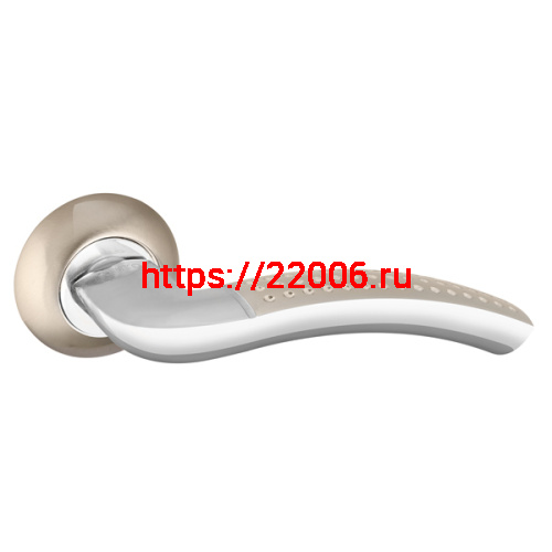 Ручка Punto (Пунто) раздельная R.TL54.LOGICA 170mm SN/CP-3 мат. никель/хром 8x170мм M4(12х80х50)