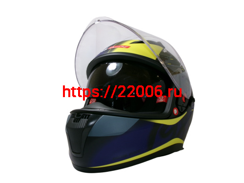 Шлем TVS RACING (Индия) STREET D/V DULL BLACK M.BLUE размер XXL, + пинлок в комплекте, очки фото 7 Шлем TVS RACING (Индия) STREET D/V DULL BLACK M.BLUE размер XXL, + пинлок в комплекте, очки фото 7