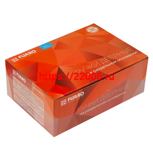 Ручка Fuaro (Фуаро) раздельная TOR XL (хром) CP-8 квадрат 8х150 мм (стяжки М4,30х60х40 мм) фото 3
