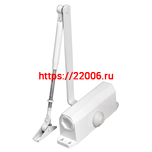 Доводчик Punto (Пунто) дверной SDC2040 WH 55-80 кг (белый)