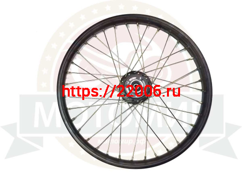 Обод 21" передний спицы,  диск. тормоз 1,6-21  (ПИТ-БАЙК250) TTR250  ось 12мм, 6 отв, 36Н фото 2