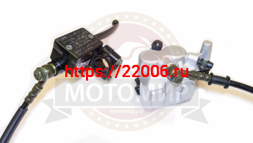 Гидравлика передняя в сборе X-MOTOS (L-1100mm, 2 поршня) посад.43мм, склад.ручка  (НАБОР) фото 3