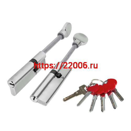 Цилиндровый Fuaro (Фуаро) механизм (D-PRO507-8/100) D-PRO5007-8Tang100(65+10+25) CP хром 5+1Key со штоком перекод. Цилиндровый Fuaro (Фуаро) механизм (D-PRO507-8/100) D-PRO5007-8Tang100(65+10+25) CP хром 5+1Key со штоком перекод.