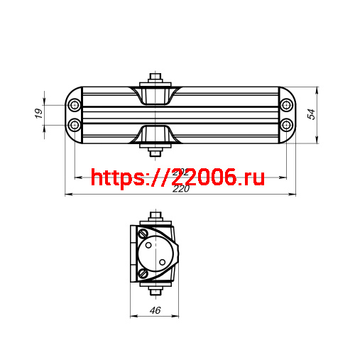 Доводчик Fuaro (Фуаро) дверной DC20-4/TS-68 Hold Open WH до 85 кг (белый) фото 3 Доводчик Fuaro (Фуаро) дверной DC20-4/TS-68 Hold Open WH до 85 кг (белый) фото 3