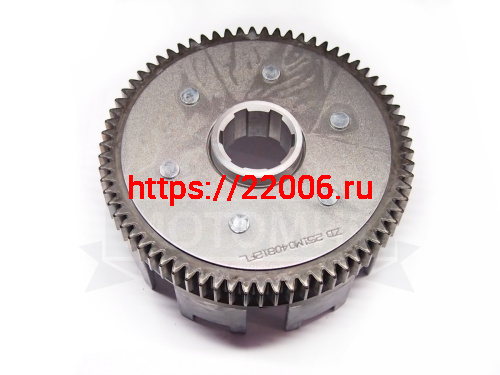 Барабан сцепления CB250 см3 Zongshen ZS 170MM-2 голый (100203009) (НАБОР) фото 2