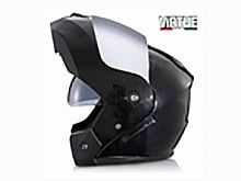 Мотошлем VIRTUE MD-903 трансформер с визором черный карбон стекло темное зеркальное (XL)