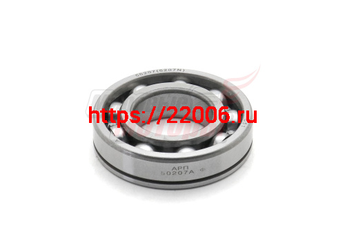 Подшипник 50207 (арт.6207N) с канавкой (Россия, завод)