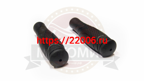 Грипсы для велосипеда 130мм, d-22,2мм, резина, черные, литые фото 3