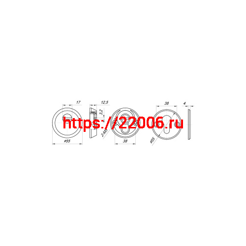 Накладка Punto (Пунто) DEF.SH-al/R-EXT.5513 (A5513) тех упаковка, винт M5x90 SN матовый никель фото 3 Накладка Punto (Пунто) DEF.SH-al/R-EXT.5513 (A5513) тех упаковка, винт M5x90 SN матовый никель фото 3
