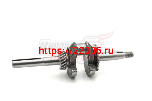 Коленвал 156F (вылет 30 мм d17+55 мм d16, общая длина 230 мм, для двигателей с центробежным регулятором) Коленвал 156F (вылет 30 мм d17+55 мм d16, общая длина 230 мм, для двигателей с центробежным регулятором)
