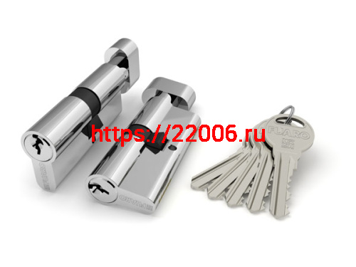 Цилиндровый механизм Fuaro (Фуаро) с вертушкой R302/70 mm (30+10+30) CP хром 5 кл. Цилиндровый механизм Fuaro (Фуаро) с вертушкой R302/70 mm (30+10+30) CP хром 5 кл.