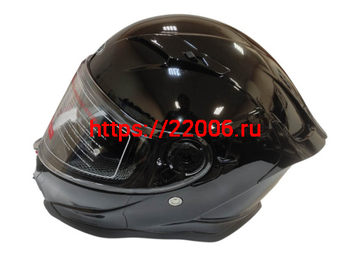 Шлем интеграл COBRA EC H153, черный глянцевый, с очками, размер S фото 4
