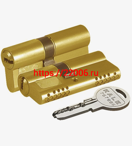 Цилиндровый Kale kilit (Кале килит) механизм 164 OBS SNE/80 (35+10+35) mm латунь 5 кл.