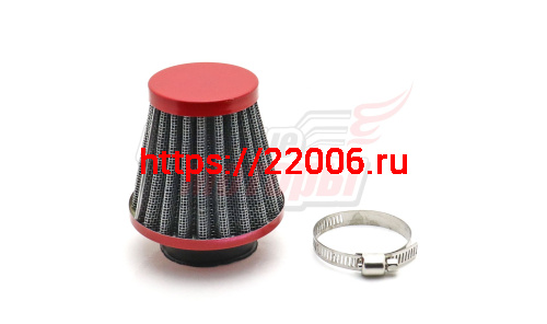 Фильтр Воздушный (1) КОНУС 68мм (d=38-39 mm) КРАСНЫЙ (wk-1003) Фильтр Воздушный (1) КОНУС 68мм (d=38-39 mm) КРАСНЫЙ (wk-1003)
