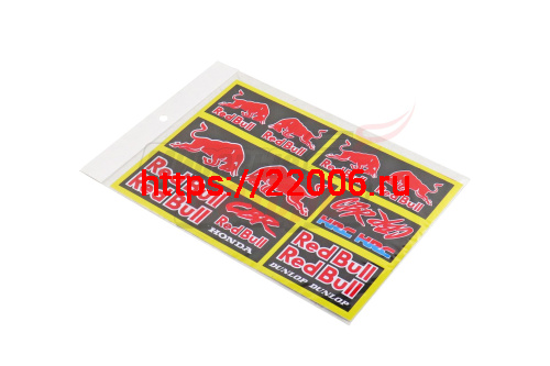 Наклейки: Red Bull, CBR HRC, CBR Red Bull HONDA, Red Bull DUNLOP (19х25) Наклейки: Red Bull, CBR HRC, CBR Red Bull HONDA, Red Bull DUNLOP (19х25)