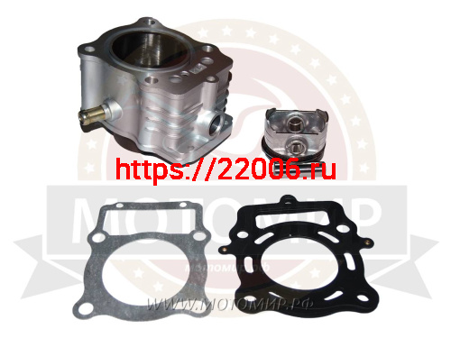 Цилиндр в сборе с поршнем CG250 см3 67,00мм HW167MM жидк. охл., Аякс250, палец 16мм
