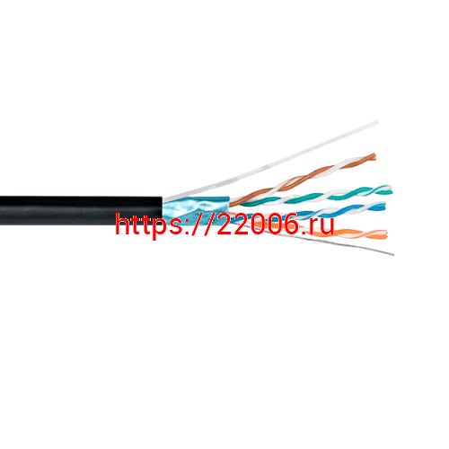 Кабель PLEXUS FTP 4PR 24AWG Cu CAT 5E, OUTDOOR black,(0,48) 305 м. Кабель PLEXUS FTP 4PR 24AWG Cu CAT 5E, OUTDOOR black,(0,48) 305 м.