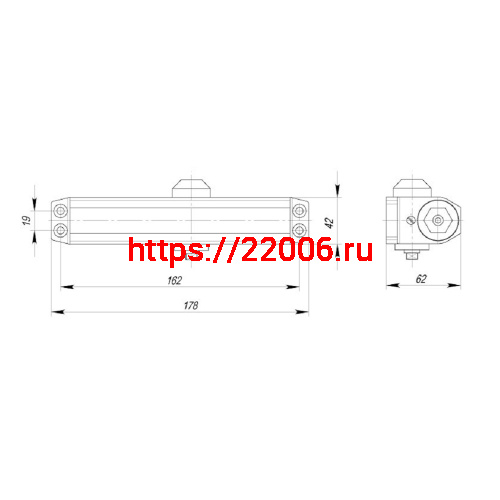 Доводчик Ajax (Аякс) дверной DCTR50-100 (TDR-100) 50-100кг WH белый фото 3 Доводчик Ajax (Аякс) дверной DCTR50-100 (TDR-100) 50-100кг WH белый фото 3