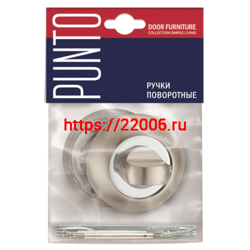 Ручка Punto (Пунто) поворотная BK6.R.TL54 (BK6 TL) WH-19 белый фото 2