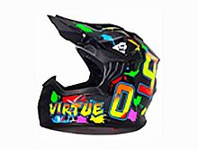 Мотошлем VIRTUE MD-911 Детский Кросс черный с рисунком (S)