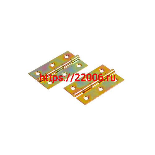 Петля Ajax (Аякс) карточная универсальная LM/IN30x50x1U YZN желтый цинк (2 шт) фото 4