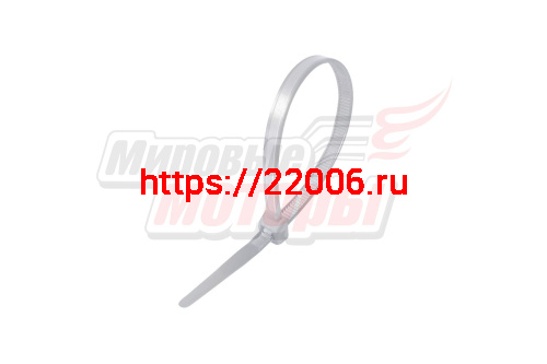 Хомут нейлоновый 4,8*400 мм белый (уп=100 шт.) Хомут нейлоновый 4,8*400 мм белый (уп=100 шт.)
