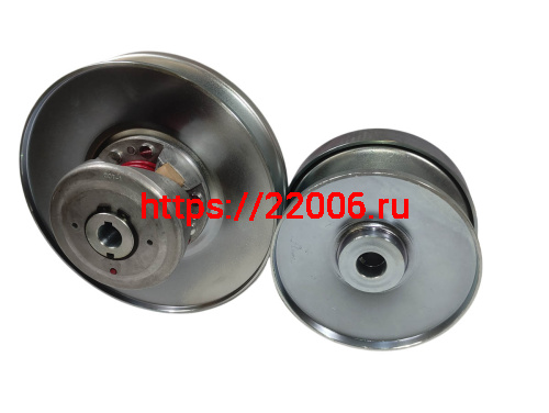 Вариатор TAV2 40, на вал 19, в комплекте 2 шкива, КЛИНОВОЙ (вариатор-19.05мм, ведомый диск- 16.05мм) фото 4