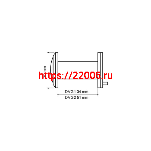 Глазок Armadillo (Армадилло) дверной, стеклянная оптика DVG1, 16/35х60 CP Хром фото 3 Глазок Armadillo (Армадилло) дверной, стеклянная оптика DVG1, 16/35х60 CP Хром фото 3