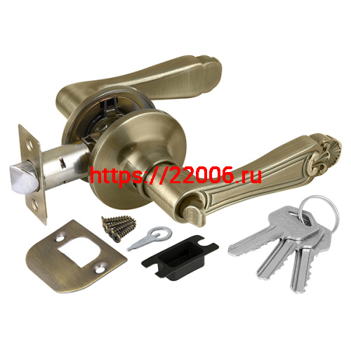 Ручка Punto (Пунто) защелка DK637 AB-ET (6037 AB-E) (кл./фик.) бронза Ручка Punto (Пунто) защелка DK637 AB-ET (6037 AB-E) (кл./фик.) бронза