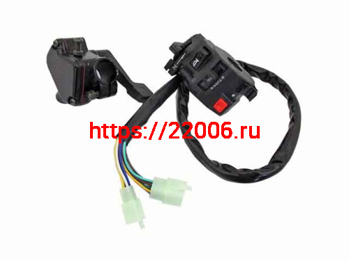 Переключатель руля ATV110-125 с обогатителем + курок газа