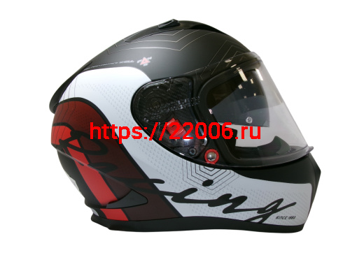Шлем TVS RACING (Индия) STREET D/V DULL BLACK RED размер XXL, + пинлок в комплекте, очки фото 4 Шлем TVS RACING (Индия) STREET D/V DULL BLACK RED размер XXL, + пинлок в комплекте, очки фото 4