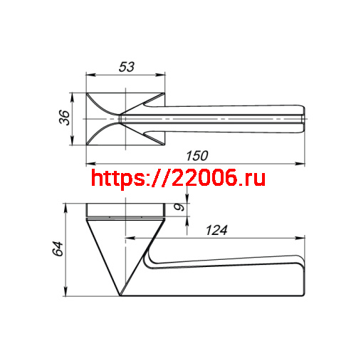 Ручка Armadillo (Армадилло) раздельная K.UCS36.IRON (IRON UCS) MWSC-33 итальянский тисненый фото 3 Ручка Armadillo (Армадилло) раздельная K.UCS36.IRON (IRON UCS) MWSC-33 итальянский тисненый фото 3
