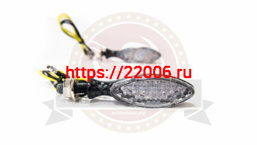 Боковой фонарь (LED) Мини 001 металл Карбон (овальчик, вытянутый) (компл. - 1 пар) Боковой фонарь (LED) Мини 001 металл Карбон (овальчик, вытянутый) (компл. - 1 пар)