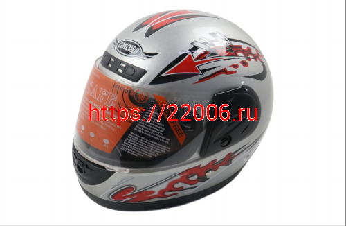 Шлем CONCORD XZF03 серебристый "M(57-58)" (интеграл) фото 2 Шлем CONCORD XZF03 серебристый "M(57-58)" (интеграл) фото 2