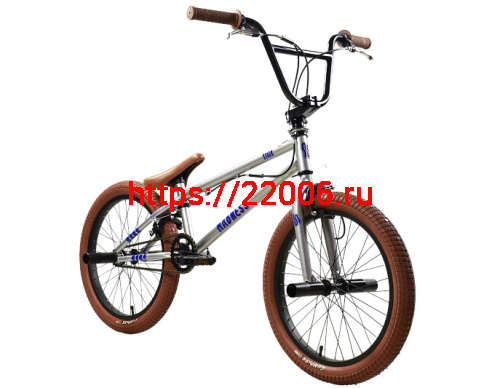 Велосипед 20" Stark'25 Madness BMX 2 (рама ст.,клещ. торм.,гироротор) серебристый/фиолетовый/песочны Велосипед 20" Stark'25 Madness BMX 2 (рама ст.,клещ. торм.,гироротор) серебристый/фиолетовый/песочны