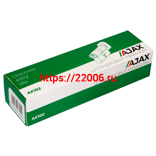 Цилиндровый Ajax (Аякс) механизм (AX102/70) AX1002Knob70 (30+10+30) CP хром с вертушкой фото 2 Цилиндровый Ajax (Аякс) механизм (AX102/70) AX1002Knob70 (30+10+30) CP хром с вертушкой фото 2