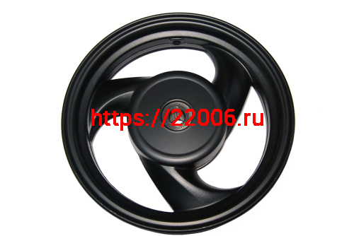 Обод 10" задний литой, барабан. тормоз скутер SLASH (3-х лучевой) (150006042) (НАБОР) фото 2 Обод 10" задний литой, барабан. тормоз скутер SLASH (3-х лучевой) (150006042) (НАБОР) фото 2