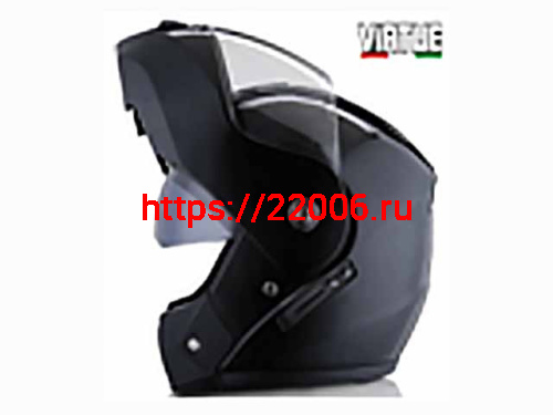 Мотошлем VIRTUE MD-903 трансформер с визором черный (S)
