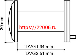 Глазок Armadillo (Армадилло) дверной, стеклянная оптика DVG1, 16/35х60 SG Мат. золото фото 3 Глазок Armadillo (Армадилло) дверной, стеклянная оптика DVG1, 16/35х60 SG Мат. золото фото 3