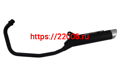 Глушитель ROADSTER RA1 в сборе с коленом  (18000-J0E6-C10066) фото 2