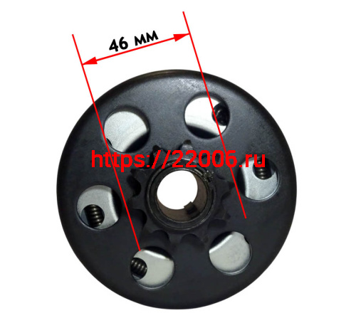Сцепление автоматическое, на вал 20 мм, цепь 420, звезда 10 зубов фото 3 Сцепление автоматическое, на вал 20 мм, цепь 420, звезда 10 зубов фото 3