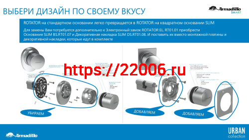 Декоративная Armadillo (Армадилло) накладка SLIM DS.RT01.08 SN матовый никель фото 4