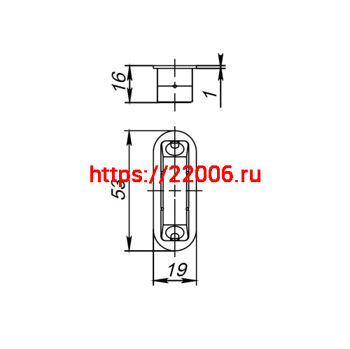 Ответная Fuaro (Фуаро) планка магнитная для M96 и M85 (цвет серый) фото 2 Ответная Fuaro (Фуаро) планка магнитная для M96 и M85 (цвет серый) фото 2