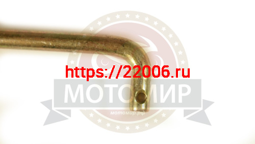 Тяга заднего тормоза Альфа "Zodiak" в сборе с пружиной и гайкой (430мм) фото 2