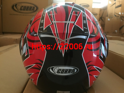 Шлем модуляр COBRA JK111, черный с красным графика(9), с очками, размеры S фото 2 Шлем модуляр COBRA JK111, черный с красным графика(9), с очками, размеры S фото 2