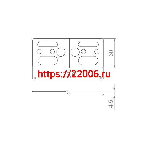 Комплект Armadillo (Армадилло) пластина крепежная с винтами SWD.Scope 75/30/5 plate with screws фото 4 Комплект Armadillo (Армадилло) пластина крепежная с винтами SWD.Scope 75/30/5 plate with screws фото 4